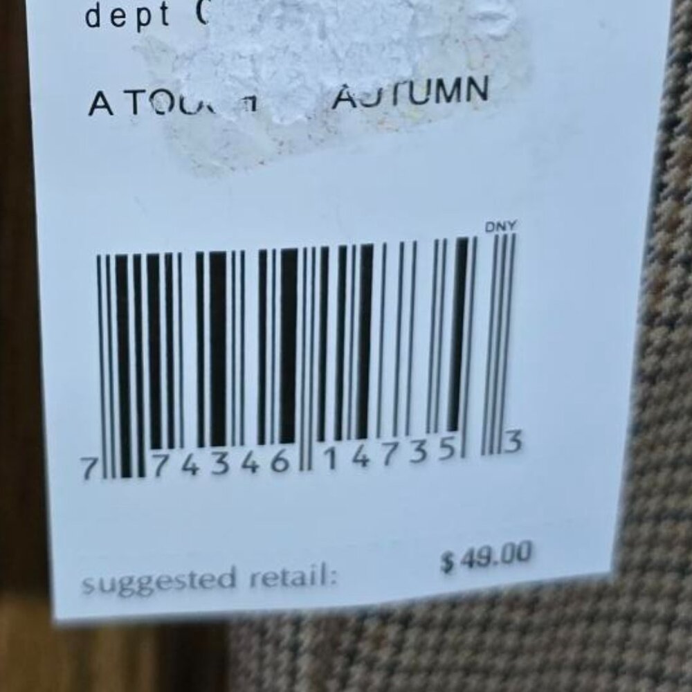 Villager Brown Plaid Pants Women's Size 12 Stretch - Picture 3 of 4